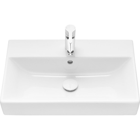 Тумба подвесная с раковиной Roca Oleta 60 см A857639806, белый глянцевый - фото 11