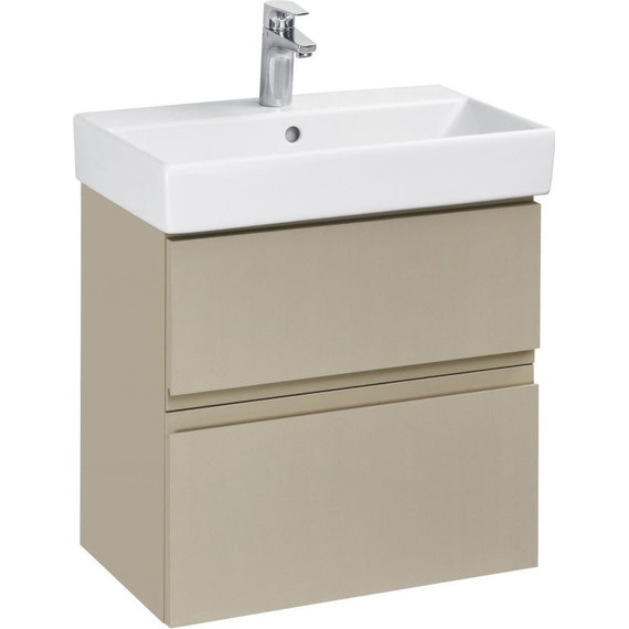 Тумба подвесная с раковиной Roca Oleta 60 см A857639515, капучино - фото 