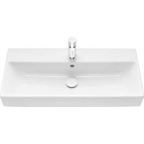 Тумба подвесная с раковиной Roca Oleta 80 см A857640515, капучино - фото 10