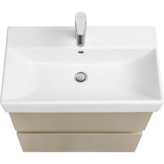 Тумба подвесная с раковиной Roca Oleta 80 см A857640515, капучино - фото 2