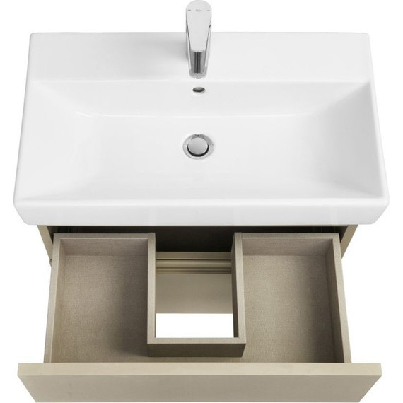 Тумба подвесная с раковиной Roca Oleta 80 см A857640515, капучино - фото 3