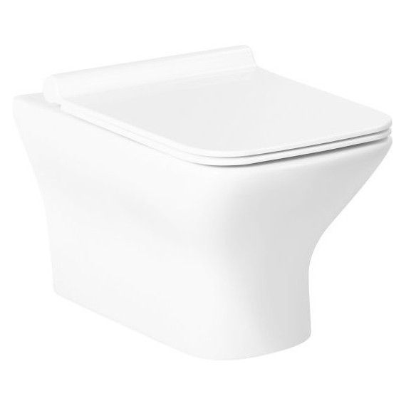 Унитаз подвесной безободковый Belbagno Romano BB248CHR-SM с крышкой микролифт - фото 