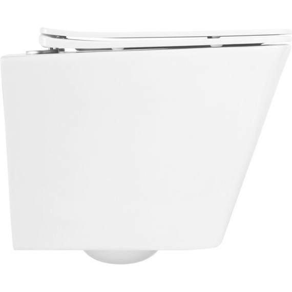 Унитаз подвесной безободковый Belbagno Due BB3103CHR/SC с крышкой микролифт - фото 5