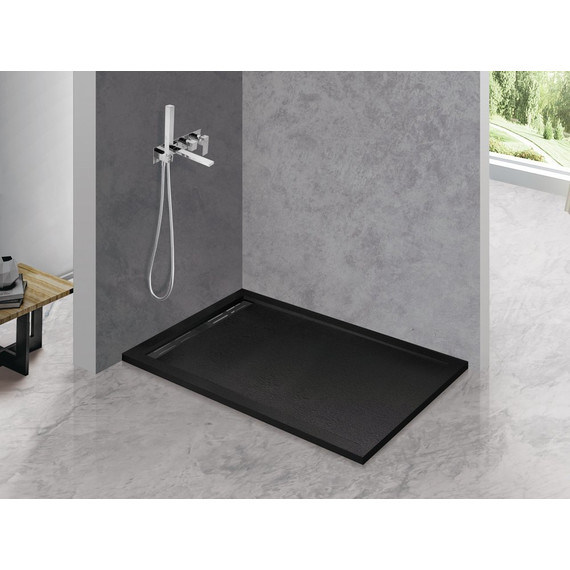 Мраморный поддон Cezares TRAY-AS-AH-120/90-30-NERO 120х90 см, черный - фото 2