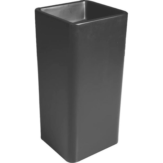 Раковина напольная SantiLine 41 см SL-4013MB, чёрный матовый - фото 