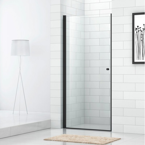 Душевая дверь Cezares 90 см ECO-O-B-1-90-C-NERO, черный/прозрачное - фото 