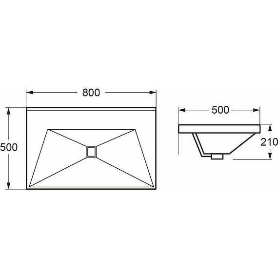 Тумба подвесная с раковиной Cezares MOLVENO-80-2C-SO-NR 80 см, Nero - фото 9