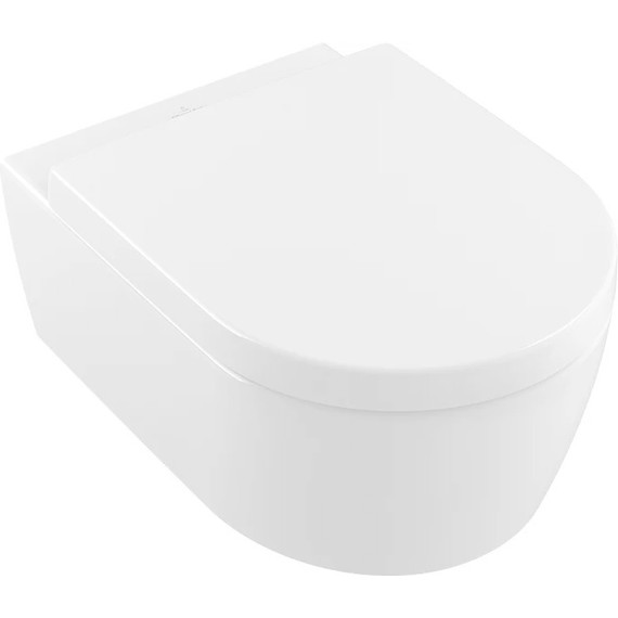 Унитаз подвесной безободковый Villeroy&Boch Avento 5656HR01 с крышкой микролифт - фото 