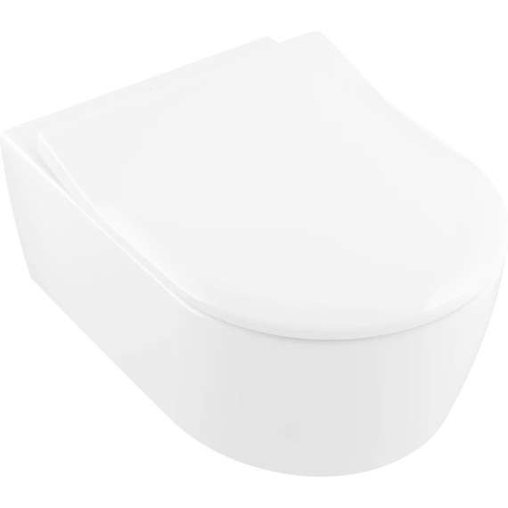 Унитаз подвесной безободковый Villeroy&Boch Avento 5656RS01 с крышкой микролифт - фото 