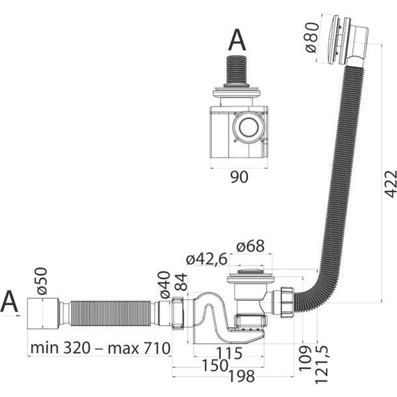 Сифон для ванны Cezares CZR-STP2-01 - фото 3