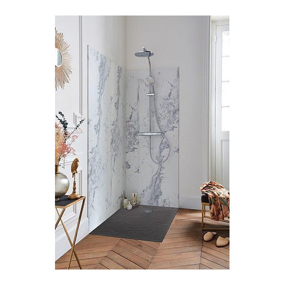 Мраморный поддон Jacob Delafon Tolbiac 120х90 см E6D332RU-NGM, черный матовый - фото 3