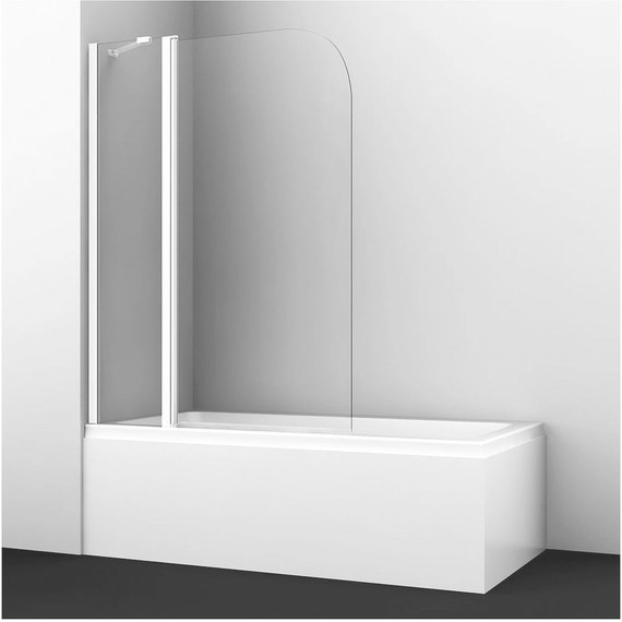 Шторка для ванны Azario Merrit 110х140 см AZ-NF6221 1100, хром/прозрачное - фото 2