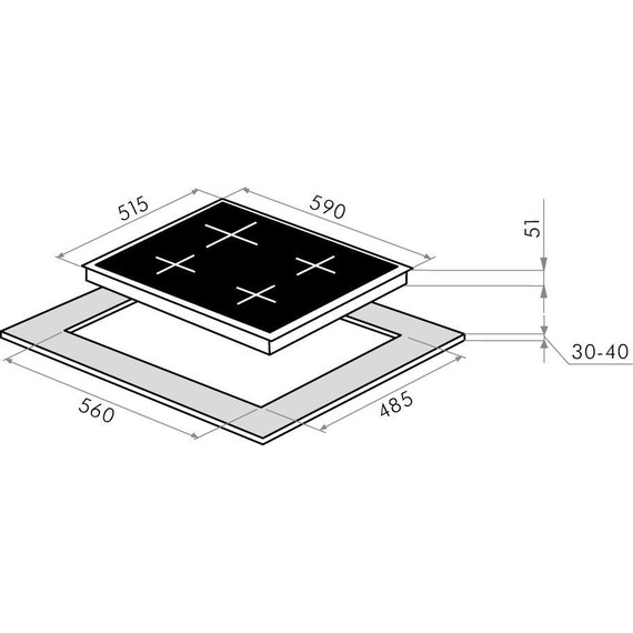 Комбинированная варочная панель Maunfeld EEHS.64.3CS/KG - фото 20
