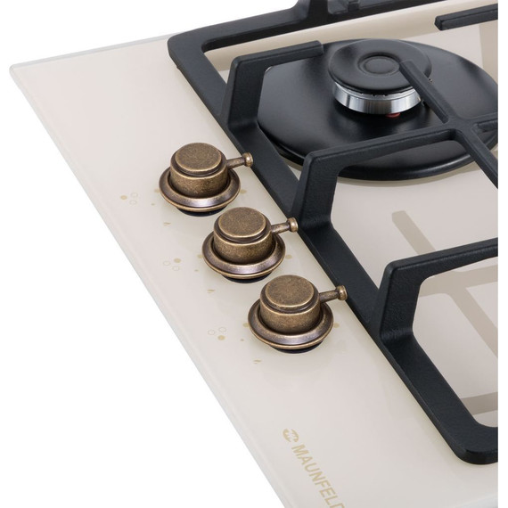 Газовая варочная поверхность Maunfeld EGHG.43.33CBG.R/G (бежевое стекло) - фото 6