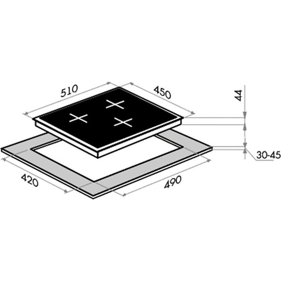 Электрическая варочная поверхность Maunfeld EVCE.453.D-BK - фото 11