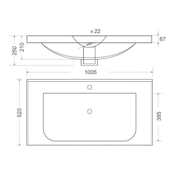 Тумба напольная с раковиной Mirsant Soho Quadro 100/2 см с доводчиком, белый - фото 10