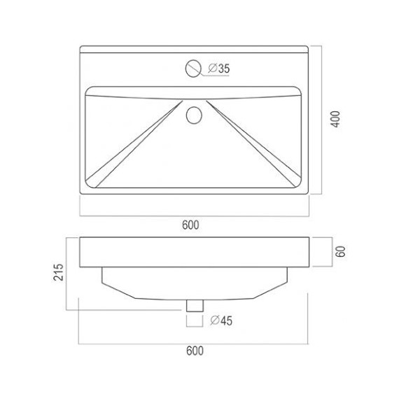 Тумба напольная с раковиной Mirsant Soho quadro 60/2 см с доводчиком, белый - фото 5