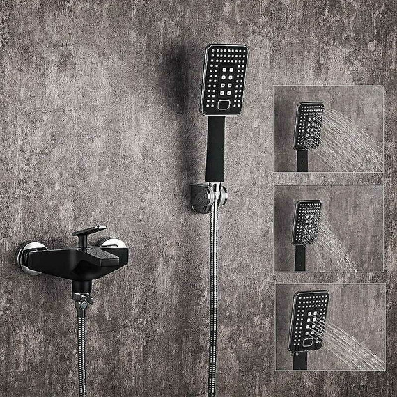 Смеситель для ванны Frap F3257, черный/хром - фото 8