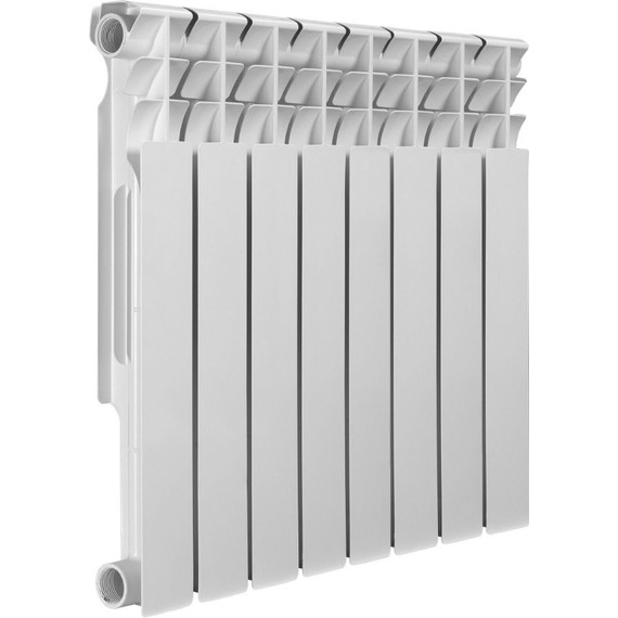 Радиатор Azario BM500/80/8 600х555 мм (8 секций) белый - фото 