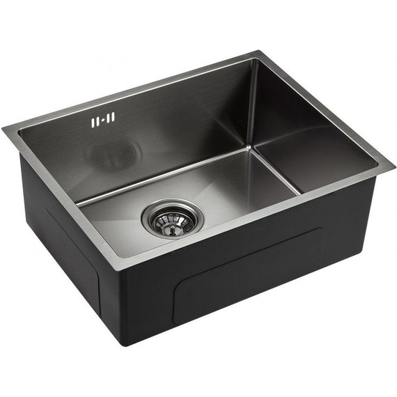Кухонная мойка Emar EMB-123 PVD Nano Dark 1,2 мм, чёрный, Цвет производителя: чёрный - фото 