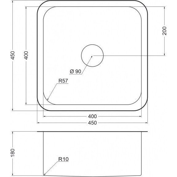 Кухонная мойка Emar EMB-127A PVD Nano Golden 0,8 мм, золото, Цвет производителя: золото - фото 3