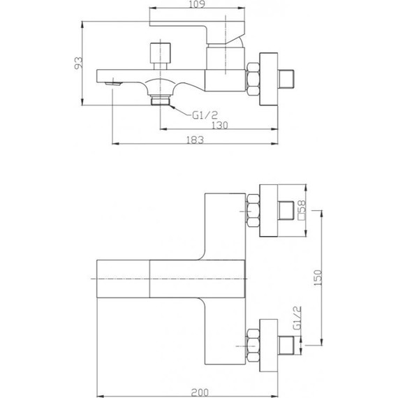 Набор смесителей 3 в 1 для ванны BelBagno Romano - фото 6