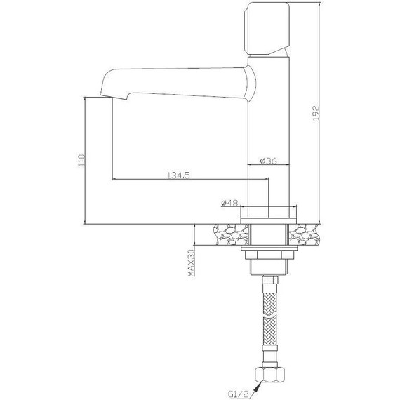 Набор смесителей 3 в 1 для ванны BelBagno Uno, черный матовый - фото 5