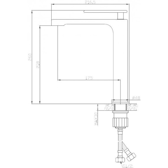 Смеситель для раковины высокий Cezares MOMENTO-LC-01-W0 - фото 2