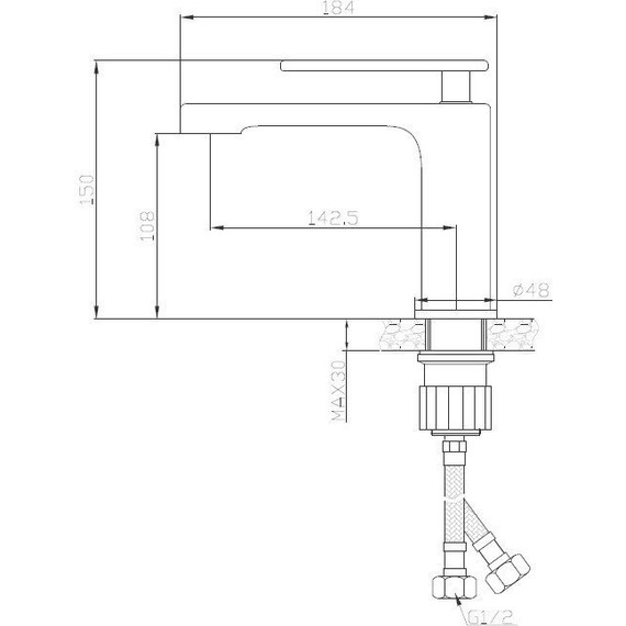Смеситель для раковины Cezares MOMENTO-LS-01-W0 - фото 2