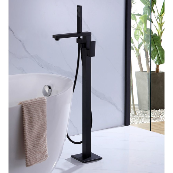 Смеситель для ванны Abber Daheim AF8215B, черный матовый, Цвет производителя: чёрный матовый - фото 3