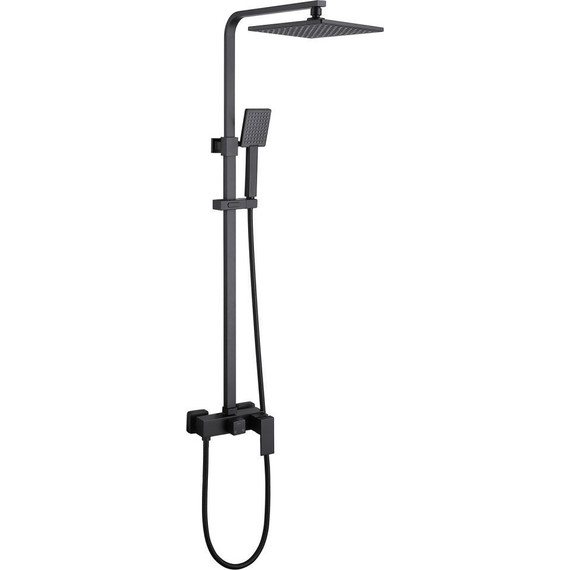 Душевая стойка Abber Daheim AF8220B, черный матовый, Цвет производителя: чёрный матовый - фото 