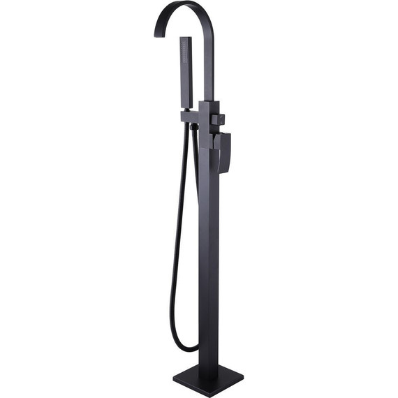 Смеситель для ванны Abber Wasserfall AF8615B, черный матовый, Цвет производителя: чёрный матовый - фото 