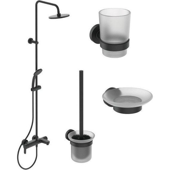 Промо-набор Ideal Standard IdealRain BL749S3, черный матовый - фото 