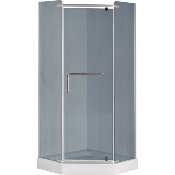 Душевое ограждение Loranto 100x100 см CS-816S B 100 (GRAY) сатин/серое - фото 