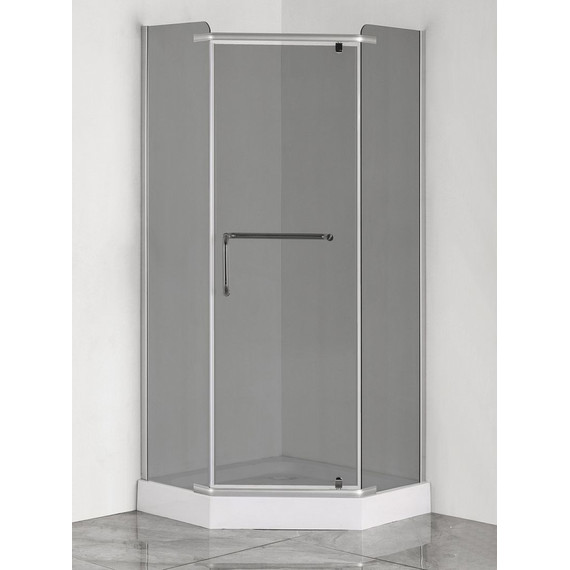 Душевое ограждение Loranto 100x100 см CS-816S B 100 (GRAY) сатин/серое - фото 