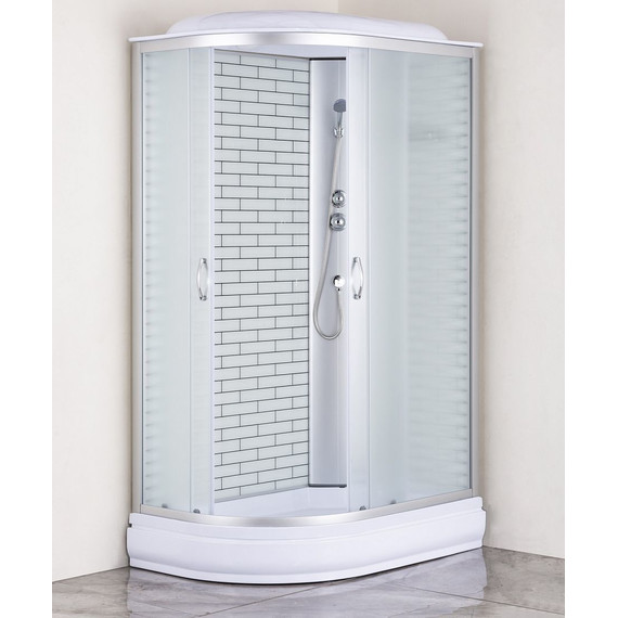 Душевая кабина Loranto 120х80 см CS-66120-20R FW 120, хром/матовое - фото 2