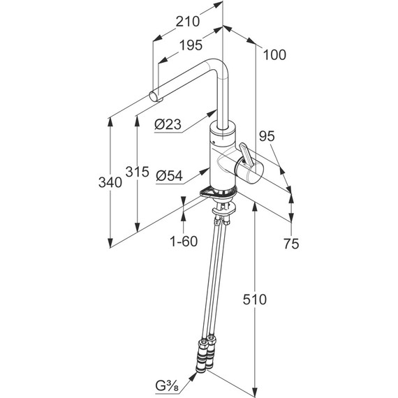 Смеситель для кухни сенсорный Kludi E-GO 422200575 - фото 2
