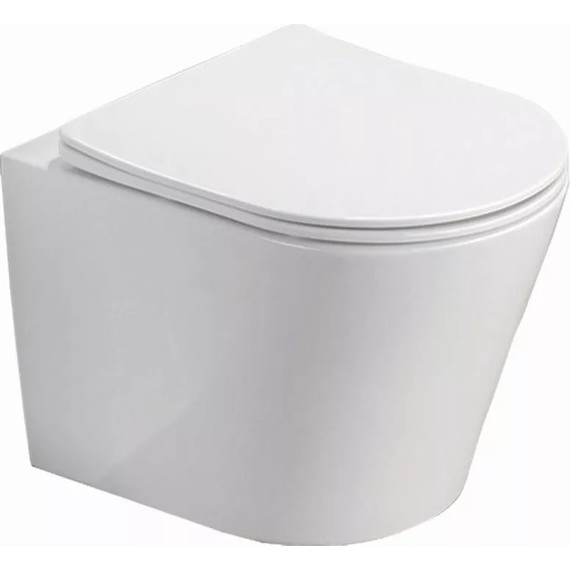 Инсталляция с подвесным унитазом комплект: Grohe Rapid SL 38772001 с подвесным безободковым унитазом Azario Teramo AZ-0053 SP сиденье микролифт, крепление, кнопка смыва хром - фото 2