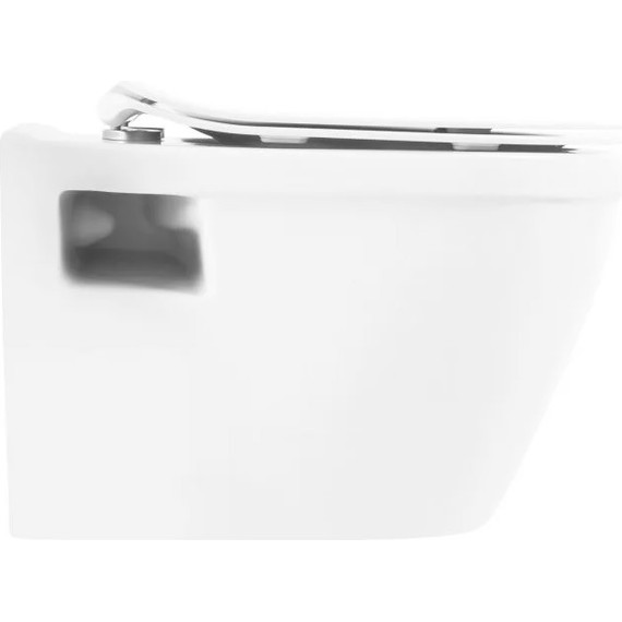 Инсталляция с подвесным унитазом комплект: Grohe Rapid SL 38772001 с подвесным безободковым унитазом Belbagno Loto BB070CHR/SC сиденье микролифт, крепление, кнопка смыва хром - фото 2