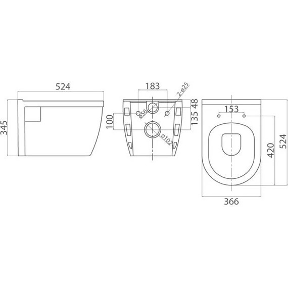 Инсталляция с подвесным унитазом комплект: Grohe Rapid SL 38772001 с подвесным безободковым унитазом Belbagno Loto BB070CHR/SC сиденье микролифт, крепление, кнопка смыва хром - фото 11
