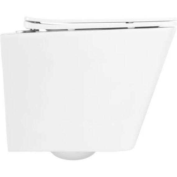 Инсталляция с подвесным унитазом комплект: Grohe Rapid SL 38772001 с подвесным безободковым унитазом Belbagno Due BB3103CHR/SC сиденье микролифт, крепление, кнопка смыва хром, Цвет производителя: белый - фото 8