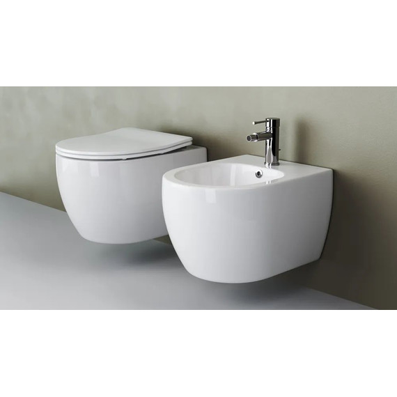 Инсталляция с подвесным унитазом Ceramicanova Play Rimless CN3001_1002B_1000 - фото 9