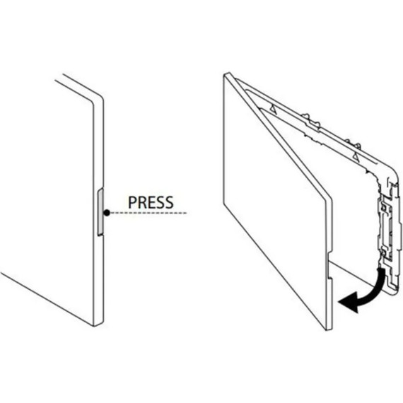 Кнопка смыва Oli Glam (механическая) 139184, белый - фото 3