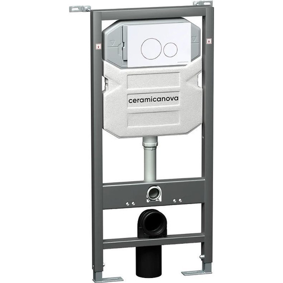 Инсталляция с подвесным унитазом Ceramicanova Forma Rimless CN3009_1001W_1000 - фото 3