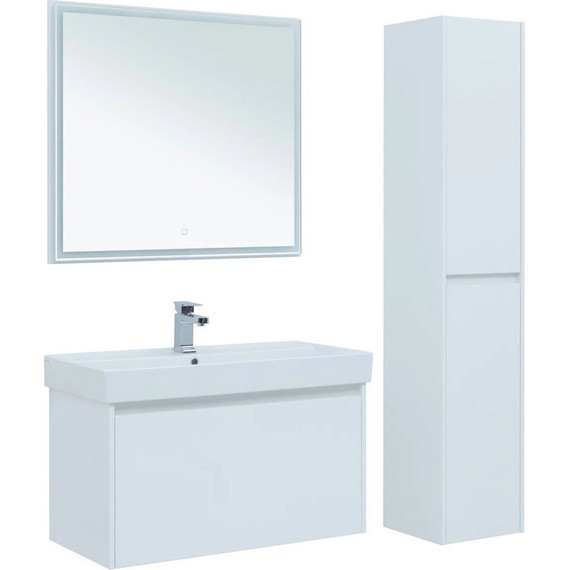 Зеркало Aquanet Nova Lite 100 см 242622, белый - фото 5