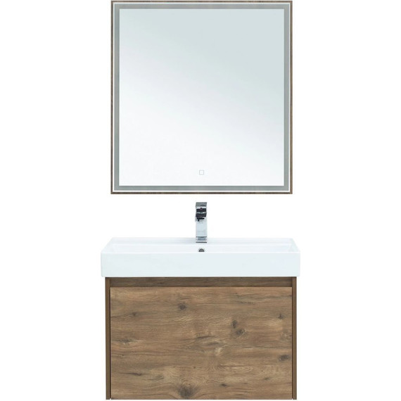 Зеркало Aquanet Nova Lite 75 см 249513, дуб рустикальный - фото 7