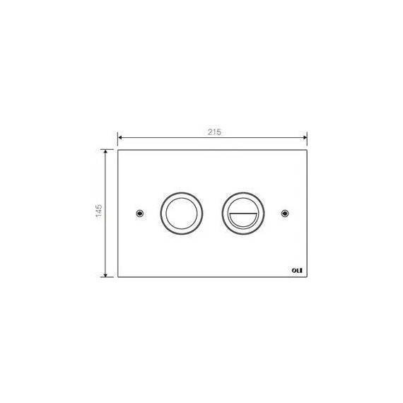 Кнопка смыва Oli Trend (пневматическая) 656504, хром глянцевый - фото 2