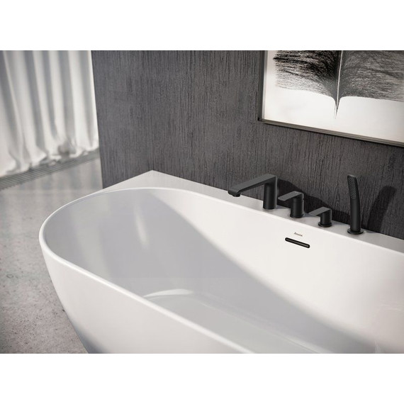 Смеситель для ванны Ravak Flat - FL 026.20 X070176, чёрный матовый - фото 2