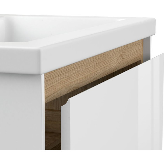 Тумба подвесная с раковиной Cersanit Louna 80 см 64071 - фото 5