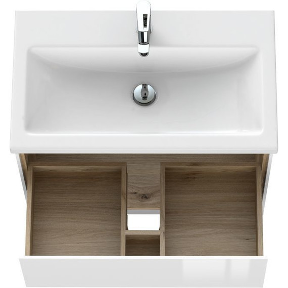 Тумба подвесная с раковиной Cersanit Louna 80 см 64071 - фото 11